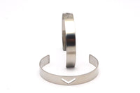 Steel Chevron Bracelet - 4 Stainless Steel Cuff Bracelet With Chevron (10x145x0.80mm)  Stl006 BRC106