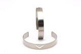 Steel Chevron Bracelet - 4 Stainless Steel Cuff Bracelet With Chevron (10x145x0.80mm)  Stl006 BRC106