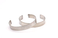 Steel Cuff Bracelet - 5 Stainless Steel Cuff Bracelets With 2 Holes (10x145x0.80mm) Stl005 Brc131
