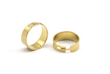 Brass Adjustable Ring - 20 Raw Brass Adjustable Rings (18mm) MN47