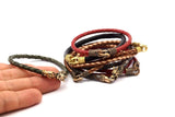 Leather Hook Caps, 2 Oxidized Bronze Leather Cord Ends, Hook Ends for 5mm Leather Cord (17x14x8mm) N0311 N0572