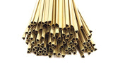 Brass Himmeli Tubes, 24 Raw Brass Himmeli Diy Triangle Tubes , For Air Plants , Geometric Shapes Customize Size