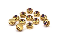 8 Ab Swarovski Charms, Necklace Pendants (9mm) Y362-1 Y160
