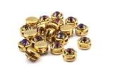 8 Ab Swarovski Charms, Necklace Pendants (9mm) Y362-1 Y160