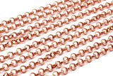 Copper Rolo Chain, Soldered Copper Rolo Chain (5mm) Mb 8-29