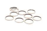 13mm Silver Rings - 12 Antique Silver Brass Circle Connectors (13x1x1mm) Bs 1100 H0001