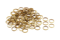 Circle Brass Charm, 50 Raw Brass Circles (8mm) Brs 2083 A0581