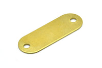Brass Stamping Connector, 5 Raw Brass Stamping Connectors  (37x13mm) B0148