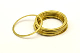 Ring Earring Finding, 40 Raw Brass Connector Rings  (28mm) Brs 451 A0189