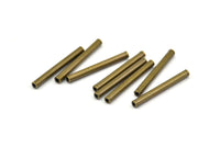 Bronze Metal Tube, 50 Antique Bronze Tone Copper Tube Spacer Bead ,charms,findings (20x2mm) K194