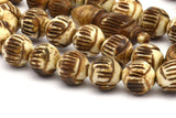 Bronze Prayer Beads, 33 PCS Camel Bone Rosary Beads (10mm) T080