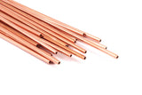 Himmeli Copper Tubes - 10 Raw Copper Tube Beads (2x130mm) D0334