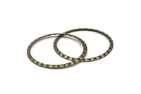 Boho Brass Binding, 20 Antique Brass Connector Rings  (25mm) Pen 661 K063