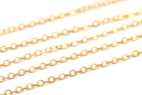Brass Chain, Brass Soldered Chain (2.4x1.9mm) 5m-10m-20m-50m-90m MB 7-11