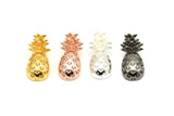 Pineapple Pendant, 925 Silver, Rose Gold Plated, Gold Plated, Black Plated Pineapple Pendant (20x9x4.3mm) N0255