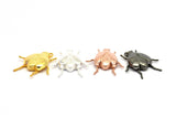 Silver Bug Charm, 925 Silver, Gold Plated, Black Plated, Rose Gold Plated, Bug Fly Insect Pendants (29x22x5.5mm) N0495