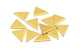 Brass Stamping Blank, 100 Raw Brass Triangle Stamping Blanks  (11x11x9x0.80mm) A0905