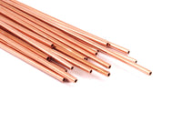 Himmeli 150mm Copper Tubes - 15 Raw Copper Tube Beads (2x150mm) D0363