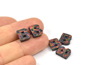 Opal B Letter - Snythetic Opal Initial Letter (10x9x2.50mm) F013
