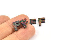 Opal F Letter - Snythetic Opal Initial Letter (10x7x2.50mm) F046