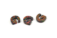 Opal G Letter - Snythetic Opal Initial Letter (10x9x2.50mm) F083