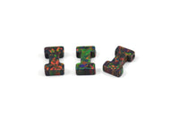 Opal I Letter - Snythetic Opal Initial Letter (10x6x2.50mm) F052