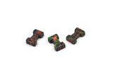 Opal I Letter - Snythetic Opal Initial Letter (10x6x2.50mm) F052