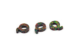 Opal Q Letter - Snythetic Opal Initial Letter (10x13x2.50mm) F017