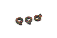 Opal Q Letter - Snythetic Opal Initial Letter (10x13x2.50mm) F017