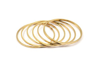 Gold Plated Rings, 8 Gold Plated Brass Circle Connectors (40mm) (35x1x1mm) BS 1087