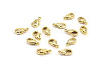 Gold Plated Parrot, 12  Gold Plated Brass Lobster Claw Clasps (10x5mm) A0364 Q0058