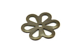Antique Flower Bead, 100 Antique Brass Flower Bead Caps, Connector Charms Pendant Findings (12mm) Pen 121 K159