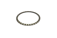 Boho Brass Binding, 20 Antique Brass Connector Rings  (25mm) Pen 661 K063