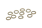 10mm Jump Ring - 100 Antique Brass Jump Rings (10x1mm) A0379