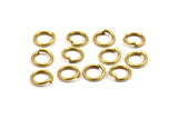 10mm Jump Rings - 100 Raw Brass Jump Rings 10x1.5 Mm D231