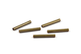 20 Pcs 15x2 Mm Antique Bronze Tone Copper Tube Spacer Bead ,charms,findings K193