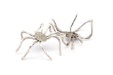 Silver Spider Settings, 1 Antique Silver Plated Brass Spider Setting Bases (50x50mm) N0058 H0421