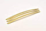 Rectangle Stamping Blank, 6 Raw Brass Bracelet Stamping Blanks with 2 Holes (6x145x1mm) D0252