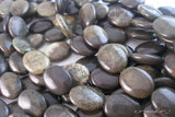 Full Strand Apple Stone 20x15 Mm Flat Oval Gemstone Beads T031