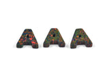 Opal A Letter - Snythetic Opal Initial Letter (10x10x2.50mm) F027
