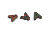 Opal A Letter - Snythetic Opal Initial Letter (10x10x2.50mm) F027