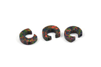 Opal C Letter - Snythetic Opal Initial Letter (10x8x2.50mm) F033