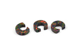 Opal C Letter - Snythetic Opal Initial Letter (10x8x2.50mm) F033