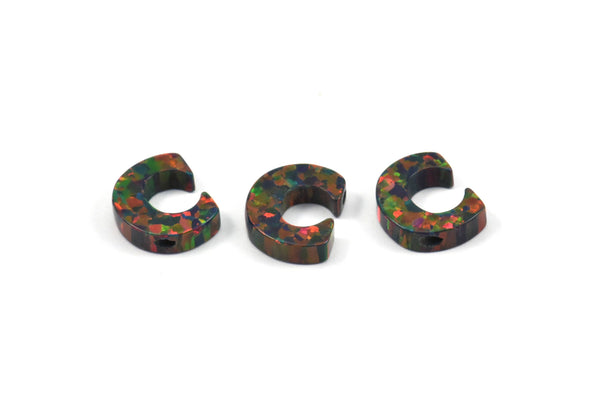 Opal C Letter - Snythetic Opal Initial Letter (10x8x2.50mm) F033