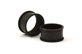 Black Channel Ring - 6 Oxidized Brass Channel Ring Settings (19mm) N0479 S583
