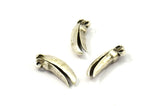 Bird Skull Pendant, 2 Antique Silver Plated Brass Bird Skull Necklace Pendants with 1 Loop (26x9.5x6.5mm) N0491