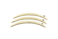Brass Crescent, 2 Antique Silver Plated Brass Textured Wide Crescent Moon Necklace Pendants, Charms (62x4.5x2.7mm) N0170 H0064