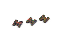 Opal M Letter - Snythetic Opal Initial Letter (10x11x2.50mm) F055