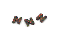 Opal N Letter - Snythetic Opal Initial Letter (10x9x2.50mm) F043