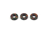 Opal O Letter - Snythetic Opal Initial Letter (10x2.50mm)